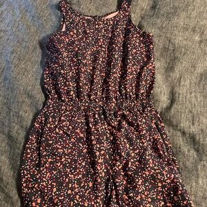 Athleta Kids Pink and Black Speckled Jumpsuit